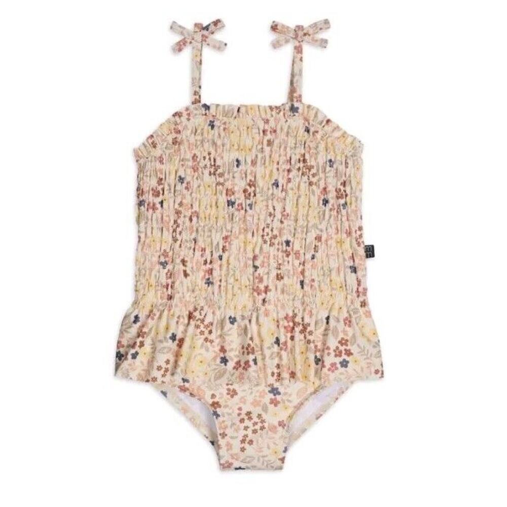 Modern Moments Gerber Baby Girl One-Piece Ruffle Swimsuit 18 Months UPF 50